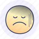 depressed, emoji