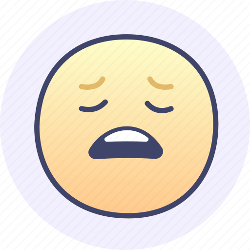 Fatigue, emoji, pms, period, menstruation icon - Download on Iconfinder