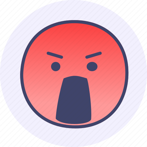 Furious, emoji, angry icon - Download on Iconfinder