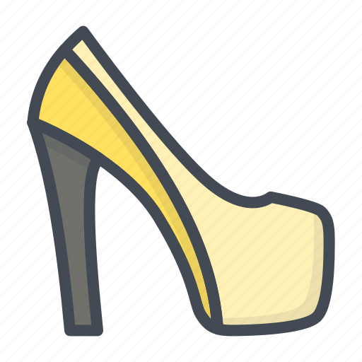 Clothes, filled, heels, high, outline, women icon - Download on Iconfinder