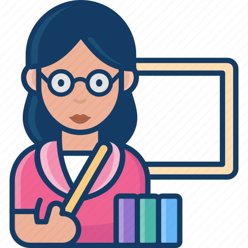 Teacher, profession, women, job icon - Download on Iconfinder