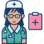 nurse, women, job, avatar 