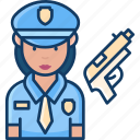 police officer, women, job, avatar