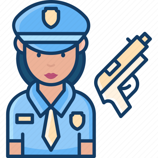 Police officer, women, job, avatar icon - Download on Iconfinder