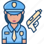 police officer, women, job, avatar 