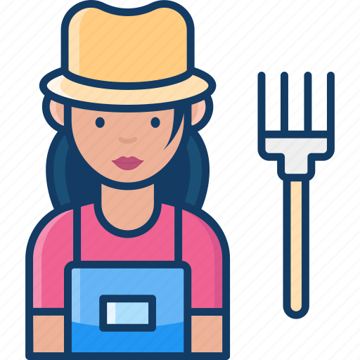 Farmer, women, job, avatar icon - Download on Iconfinder