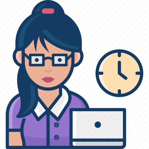 Secretary, women, job, avatar icon - Download on Iconfinder