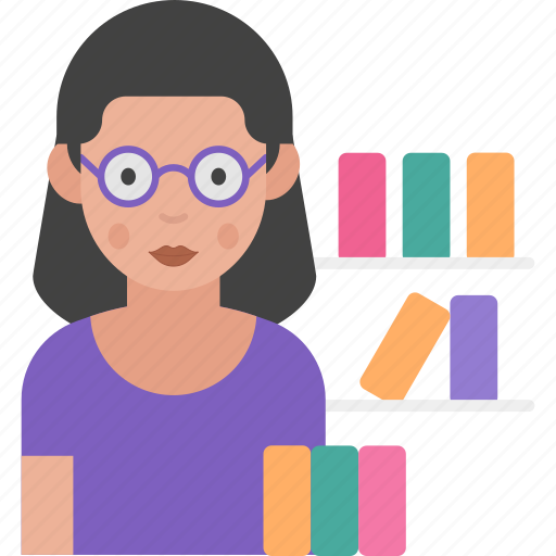 Librarian, women, job, avatar icon - Download on Iconfinder