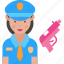 police officer, women, job, avatar 