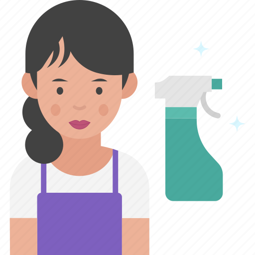 Cleaner, women, job, avatar icon - Download on Iconfinder