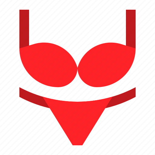 Bikini, bra, clothes, swimwear, undergarment, underwear icon - Download on Iconfinder