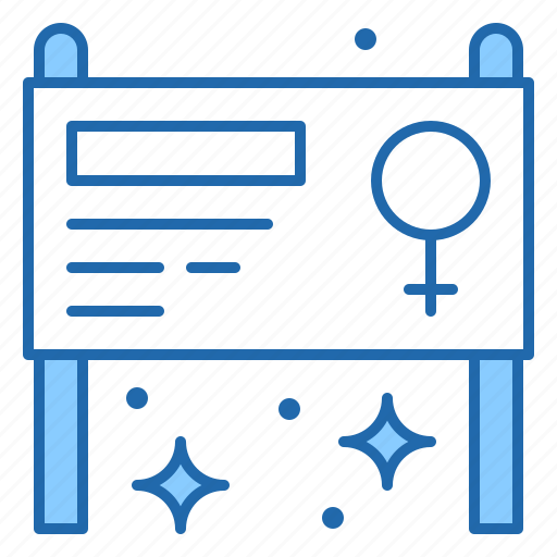 Ad, board, day, message, women icon - Download on Iconfinder