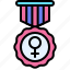 celebrate, medal, prize, win, feminist, feminism, international womens&#x27;s day 