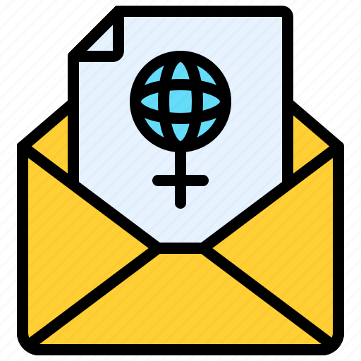 Women, feminist, feminism, international womens's day, envelope, letter icon - Download on Iconfinder