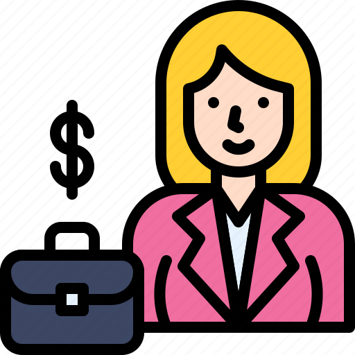 Women, worker, salary, wage, female icon - Download on Iconfinder