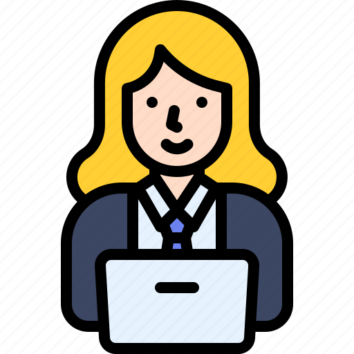 Women, celebrate, female, laptop, working, worker, office icon - Download on Iconfinder