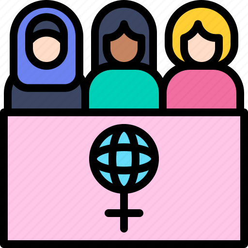 Women, celebrate, international, demonstrate, protest icon - Download on Iconfinder