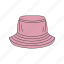 bucket, hat 
