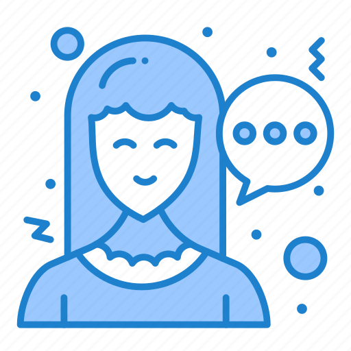 Chat, communication, woman icon - Download on Iconfinder