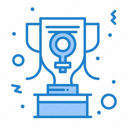 Achievement, award, sign, trophy, women icon - Download on Iconfinder