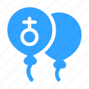 balloon, gender, party, blue, baby
