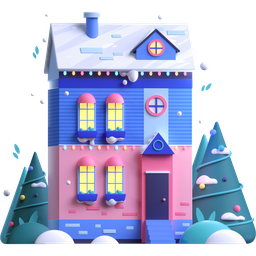 house, christmas, winter 