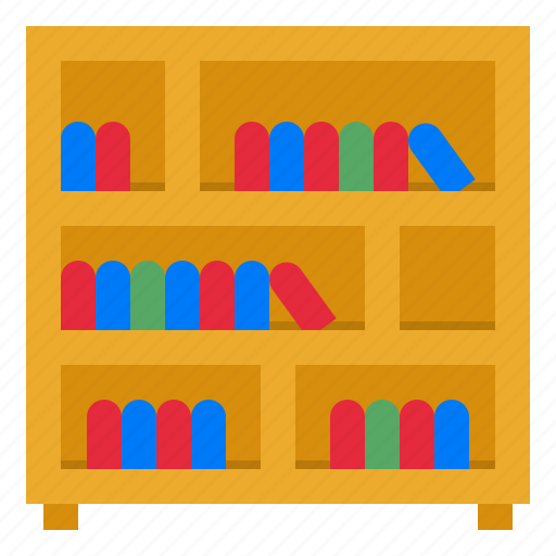 Bookshelf, book, shelf, library, bookcase icon - Download on Iconfinder