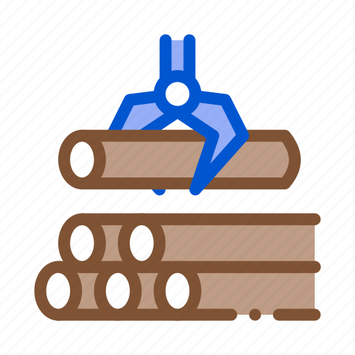 Industry, loading, machine, material, timber, transportation, wood icon - Download on Iconfinder