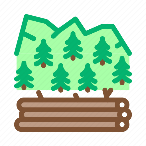 Forest, industry, logging, lumberjack, material, storaging, transportation icon - Download on Iconfinder