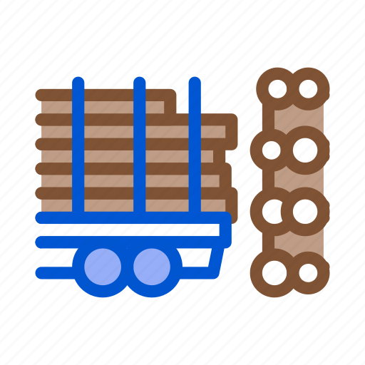 Industry, logging, material, storaging, transportation, tree, truck icon - Download on Iconfinder