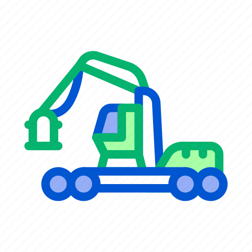 Industry, logging, machine, material, storaging, timber, transportation icon - Download on Iconfinder