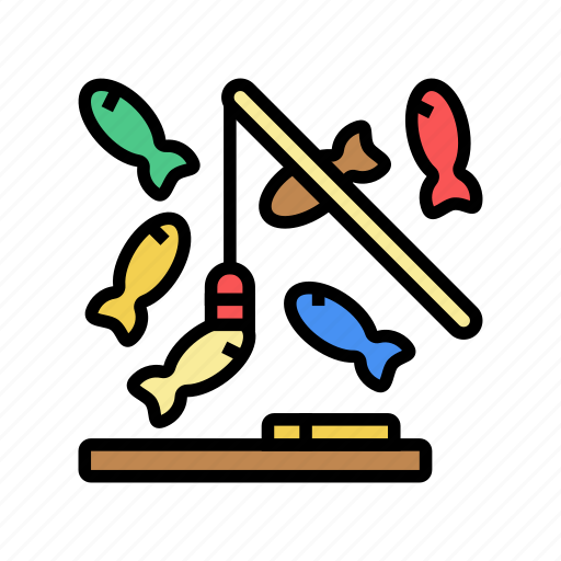 Fishing, magnetic, game, wooden, toy, children icon - Download on Iconfinder