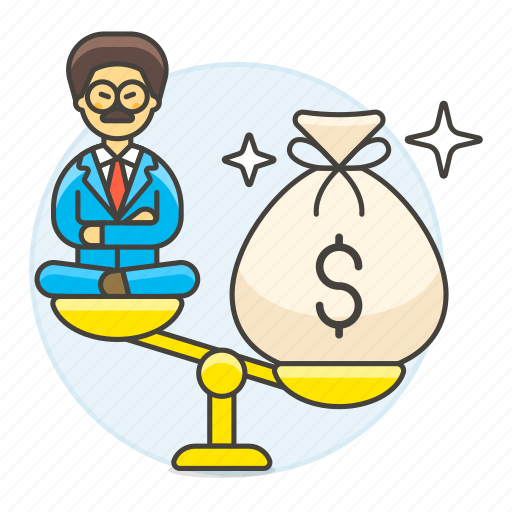 Bag, balance, cash, heavy, life, male, money icon - Download on Iconfinder