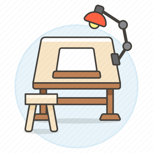Art, desk, drawing, lamp, paper, sketch, sketching icon - Download on Iconfinder