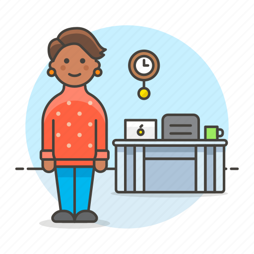 Laptop, freelance, work, employee, stand, home, chair icon - Download on Iconfinder