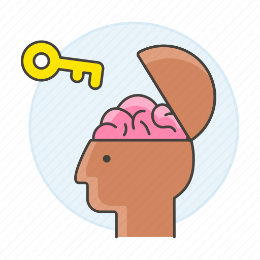 Creativity, brain, potential, work, key, braincase, open icon - Download on Iconfinder