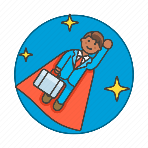 Fly, male, promotion, career, superman, growth, motivation icon - Download on Iconfinder