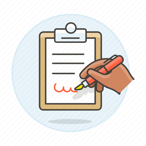 Clipboard, document, office, sign, signature, supplies, work icon - Download on Iconfinder