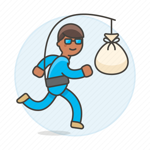 Bag, reward, metaphor, stick, money, male, cash icon - Download on Iconfinder