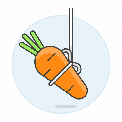 Carrot, extrinsic, motivation, rope, string, tied, work icon - Download on Iconfinder