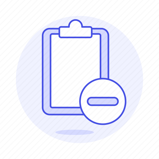 Clipboard, not, paper, remove, subtract, synced, task icon - Download on Iconfinder