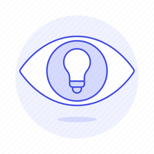 Bulb, down, eye, idea, ideas, light, on icon - Download on Iconfinder