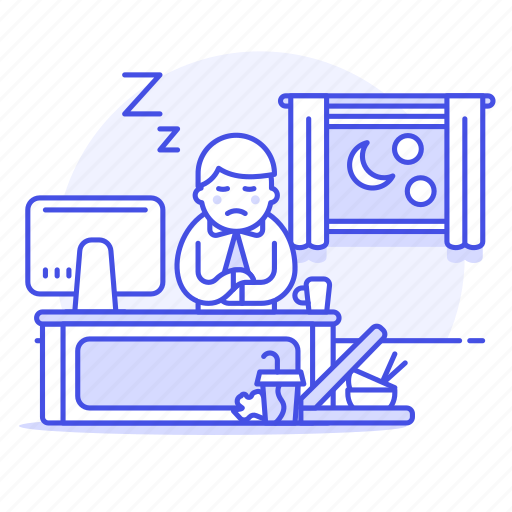 Asleep, coffee, deadline, fast, food, late, male icon - Download on Iconfinder
