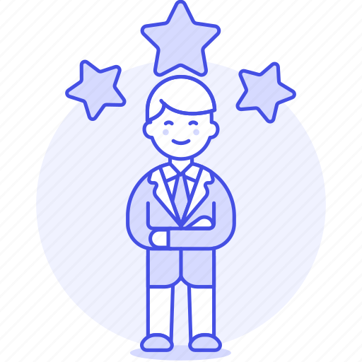 Male, hiring, man, employee, outstanding, star, work icon - Download on Iconfinder