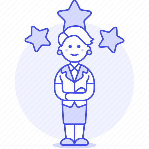 Outstanding, human, woman, employee, work, female, resources icon - Download on Iconfinder