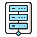 connection, data, database, hosting, server, storage