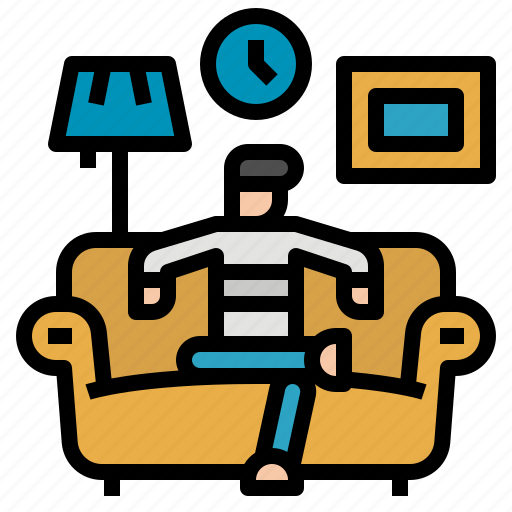 Living, relax, room, time, working icon - Download on Iconfinder
