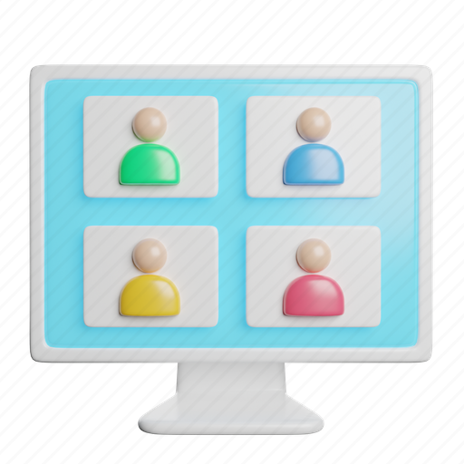 Video, conference, play, movie, people icon - Download on Iconfinder