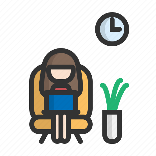House, online, quarantine, relax, social distancing, work, work from home icon - Download on Iconfinder