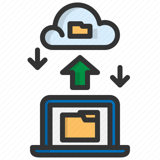 Cloud, file, network, online, tranfer, upload, work from home icon - Download on Iconfinder